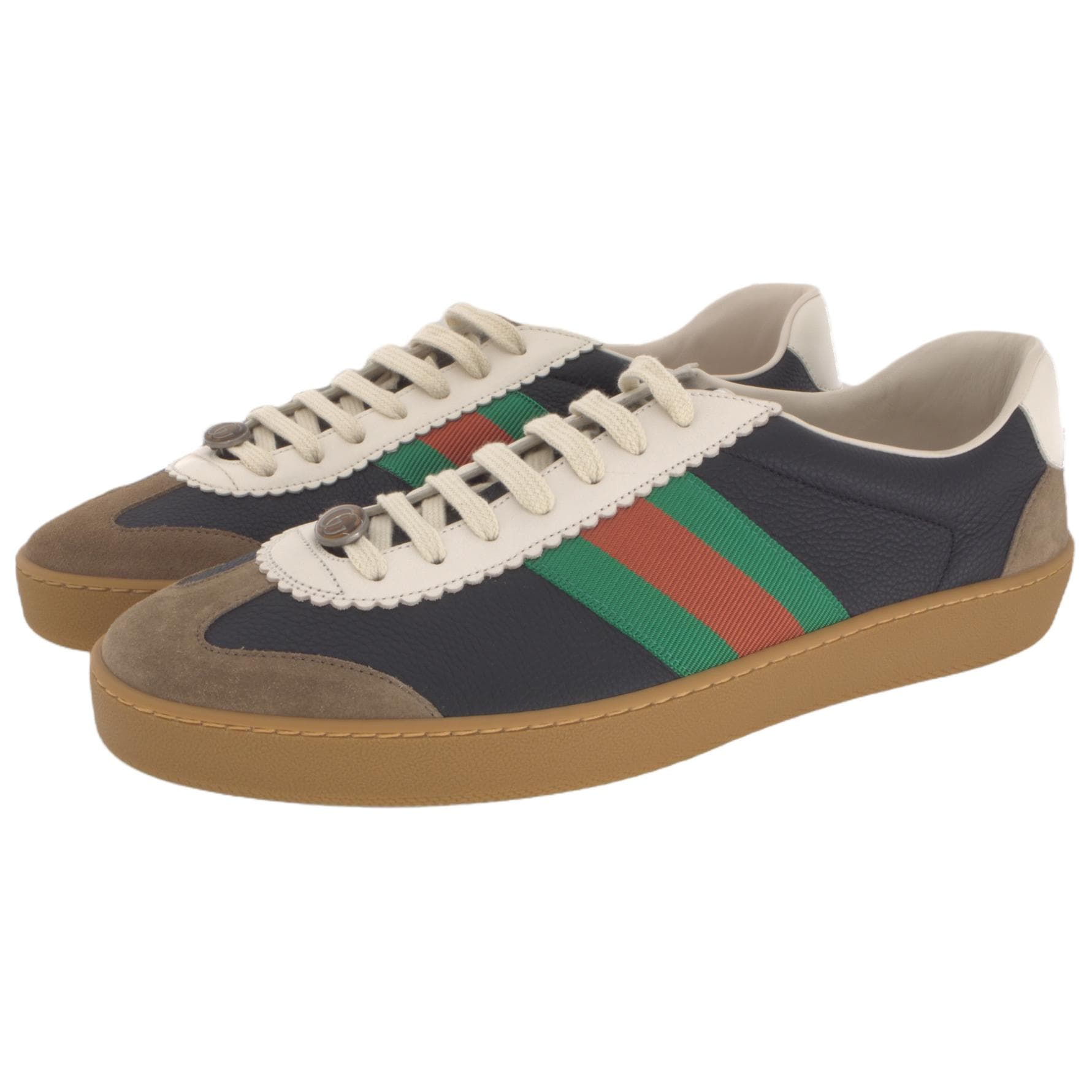 Кроссовки Gucci G74 Web Black Green - изображение 3