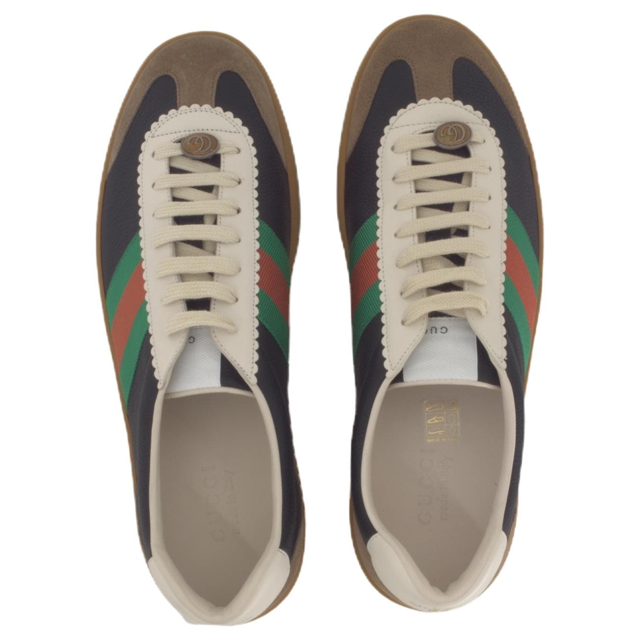 Кроссовки Gucci G74 Web Black Green - изображение 4