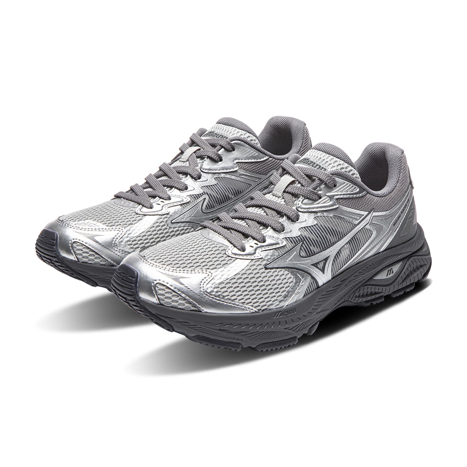 Кроссовки для бега Mizuno RACER V2 Low Топ Повседневные кроссовки для бега Унисекс Серый - изображение 4