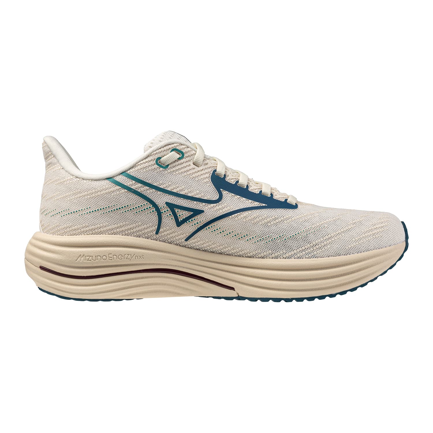 Кроссовки для бега Mizuno WAVE RIDER 29 Low Топ Повседневные беговые кроссовки Унисекс Снег - изображение 2