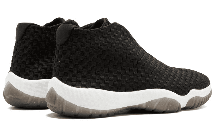 Ретро баскетбольные кроссовки Jordan Future Black White Gold - изображение 4