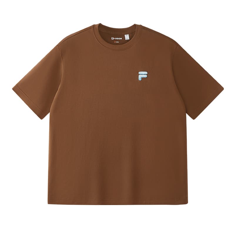 Футболка FILA FUSION FOB T Рубашка Унисекс Енот Коричневый - изображение 2