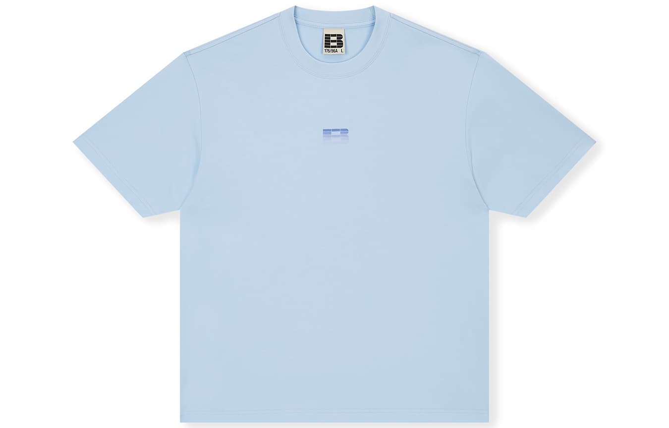 Футболка BONELESS Sorona Gradient Mesh B Print Топ с короткими рукавами Прохладная ткань Влагопоглощающий Быстросохнущий Спорт Солнцезащитные средства Унисекс - изображение 2