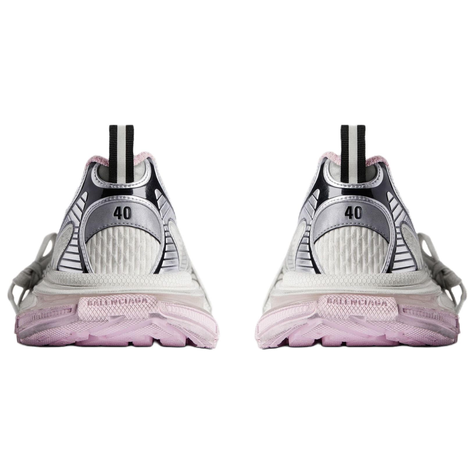 Кроссовки Balenciaga 3XL Гель Clearsole Фестиваль Циси 26 Коллекция Низкие массивные кроссовки Женские Белые Розовые Черные - изображение 4
