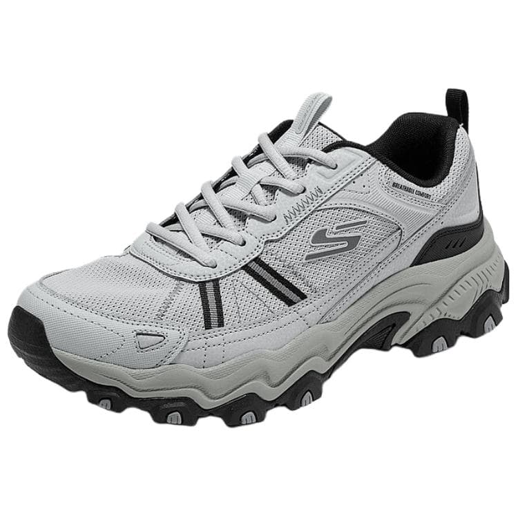Кроссовки Skechers На открытом воздухе Износостойкий Дышащий Лоу-топы Альпинистский поход Обувь Мужской Серый черный - изображение 3