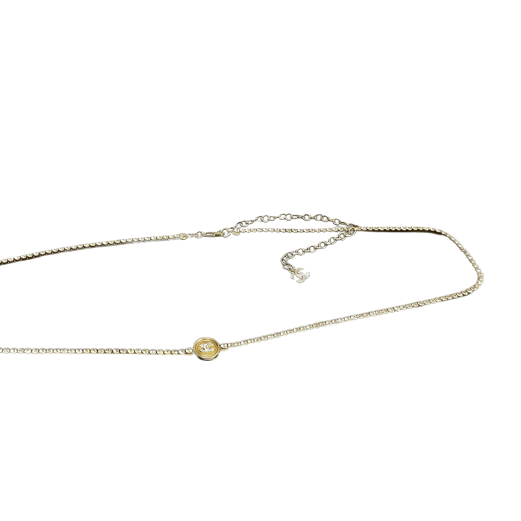 Цепочка на пояс CHANEL Coin Crystal Double C Waist Chain Gold - изображение 3
