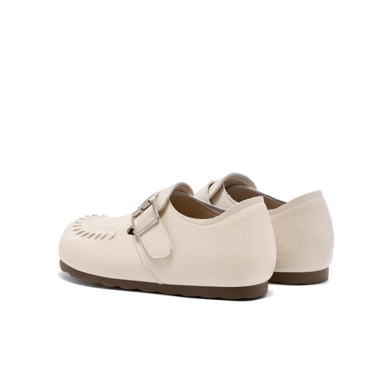 Тапочки ELLE Полностью закрытый скрытый клин Birkenstock стиль обувь глубокая посадка обувь без подкладки женская - изображение 4