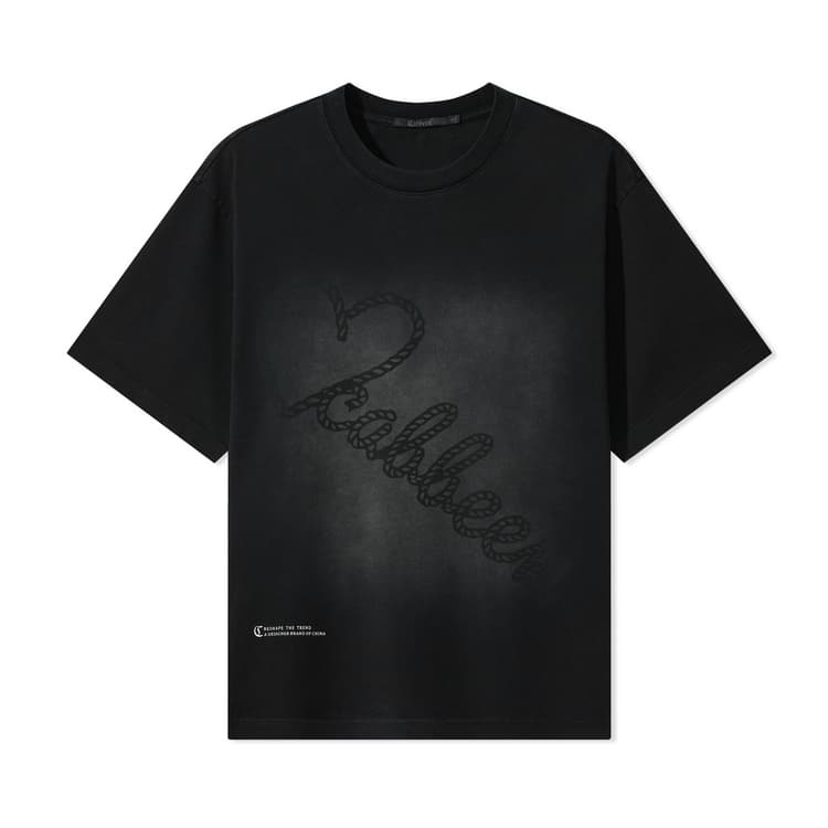 Футболка Cabbeen Charcoal Black 01 Мужская T-рубашка - изображение 1