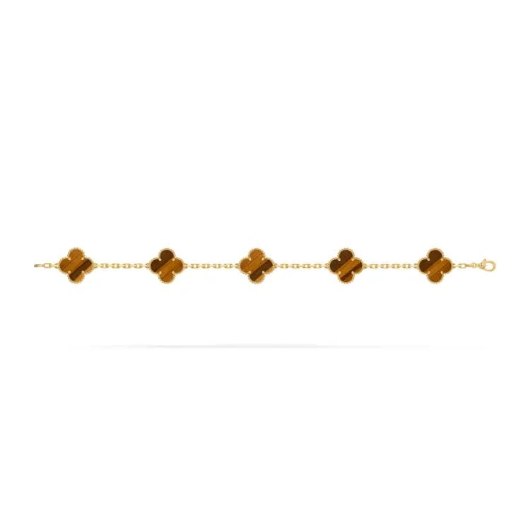 Браслет Van Cleef & Arpels Alhambra Tiger Eye Bracelet - изображение 2