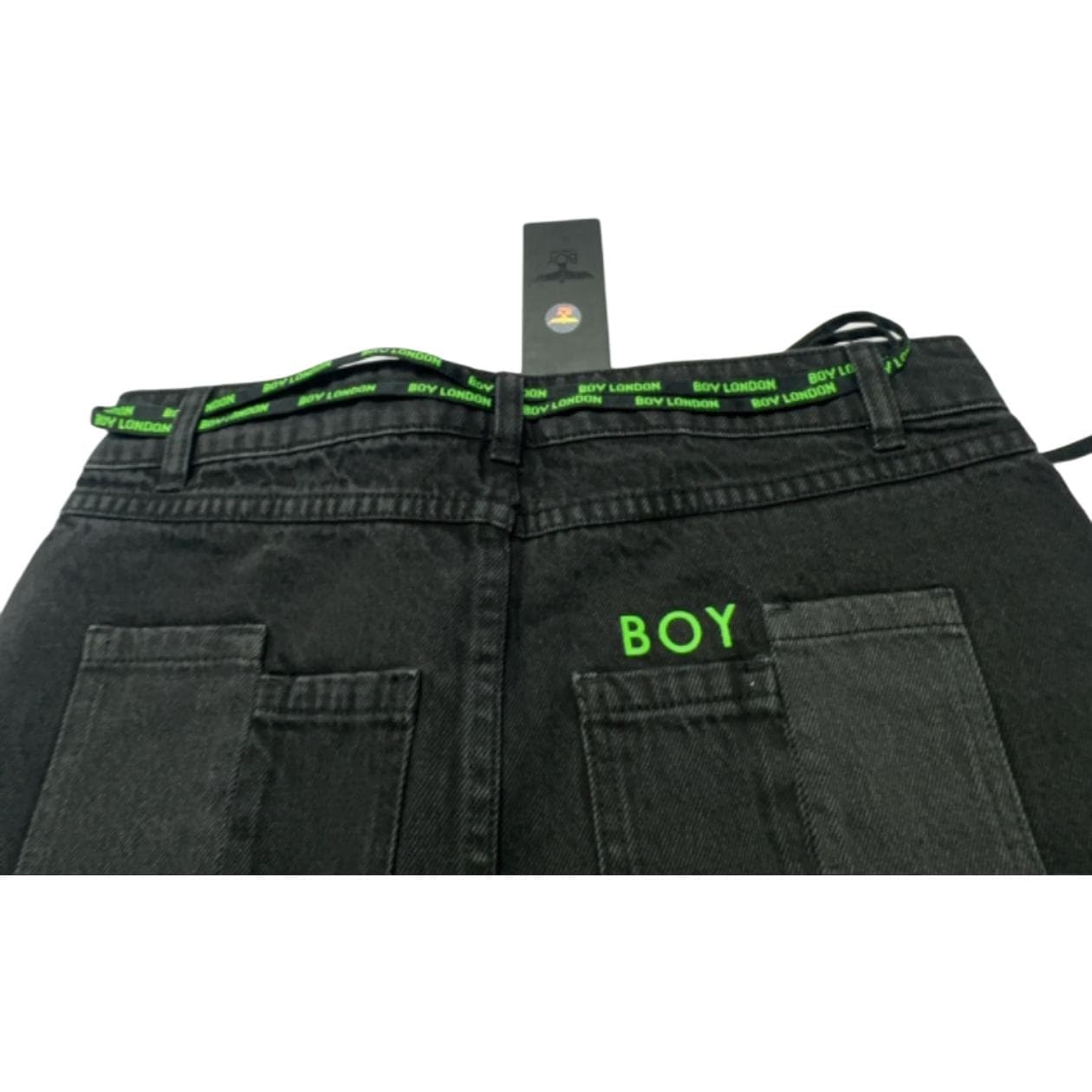 BOY LONDON Джинсовые короткие юбки Женские Черные - изображение 3