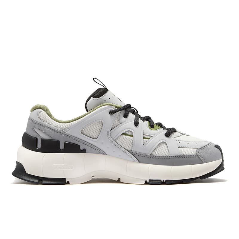 Кроссовки FILA FUSION INSETTO DX Низкие кеды с толстой подошвой Мужские Белые Серые - изображение 2