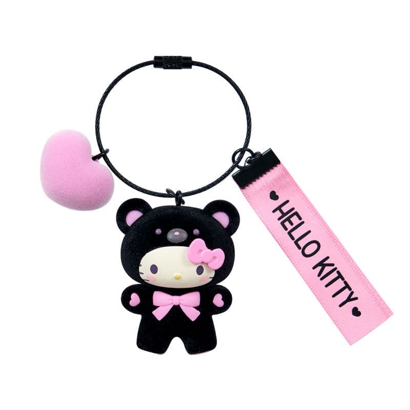 Санрио Velvet Pink Ink Collection Hello Kitty My Melody Ключница Плюшевые Брелоки 12 см Длина Тела - изображение 1
