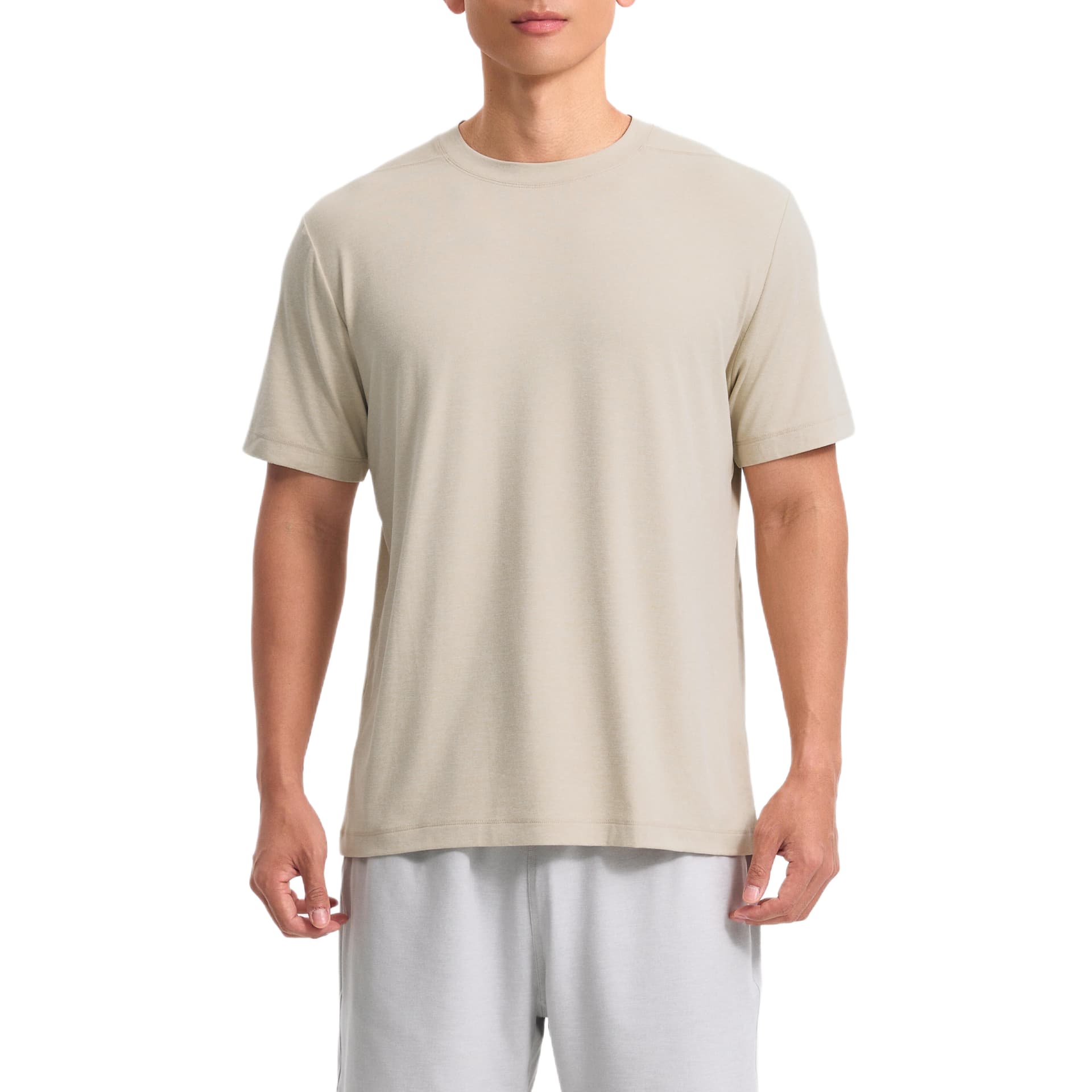 Футболка DECATHLON Linen Beige Мужская T-Рубашка - изображение 1
