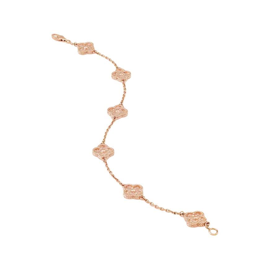 Браслет Van Cleef & Arpels Alhambra Sweet 18k Rose Gold Bracelet - изображение 3