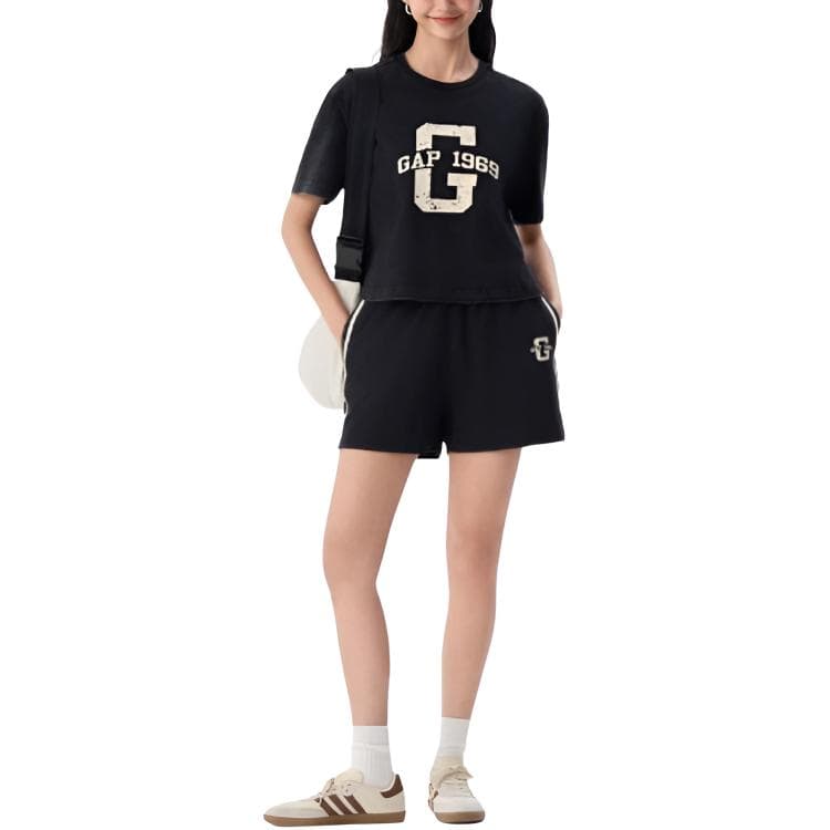 Шорты GAP Повседневные шорты женские вымытый черный - изображение 5