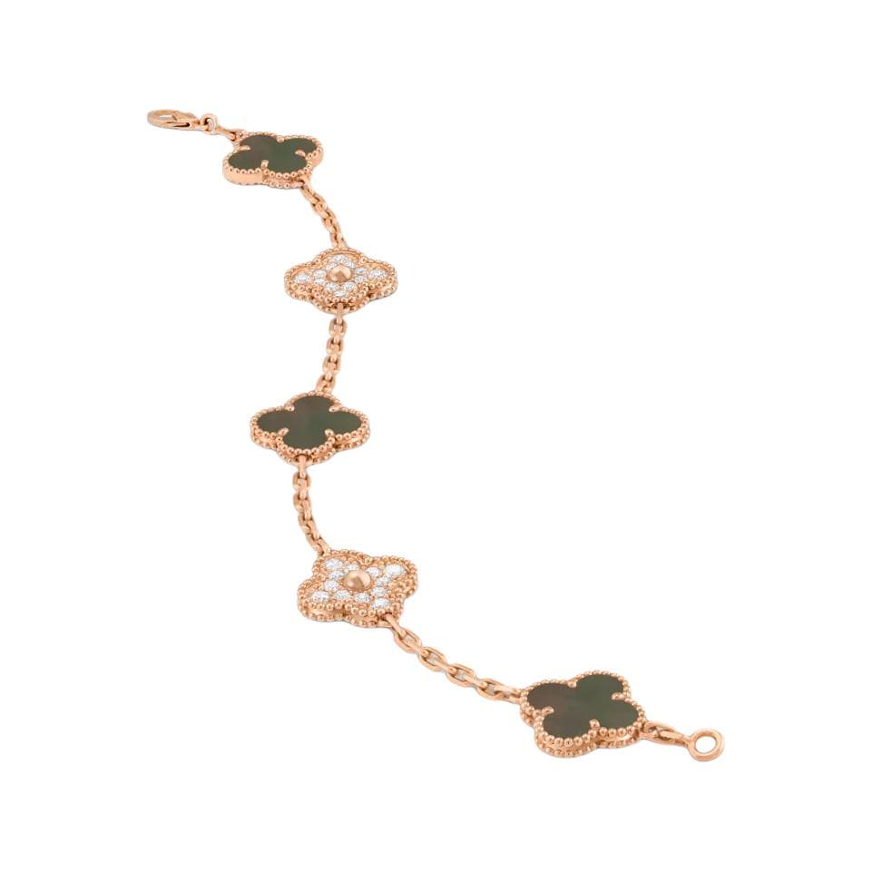 Браслет Van Cleef & Arpels Alhambra Vintage 18k Rose Gold Bracelet - изображение 3
