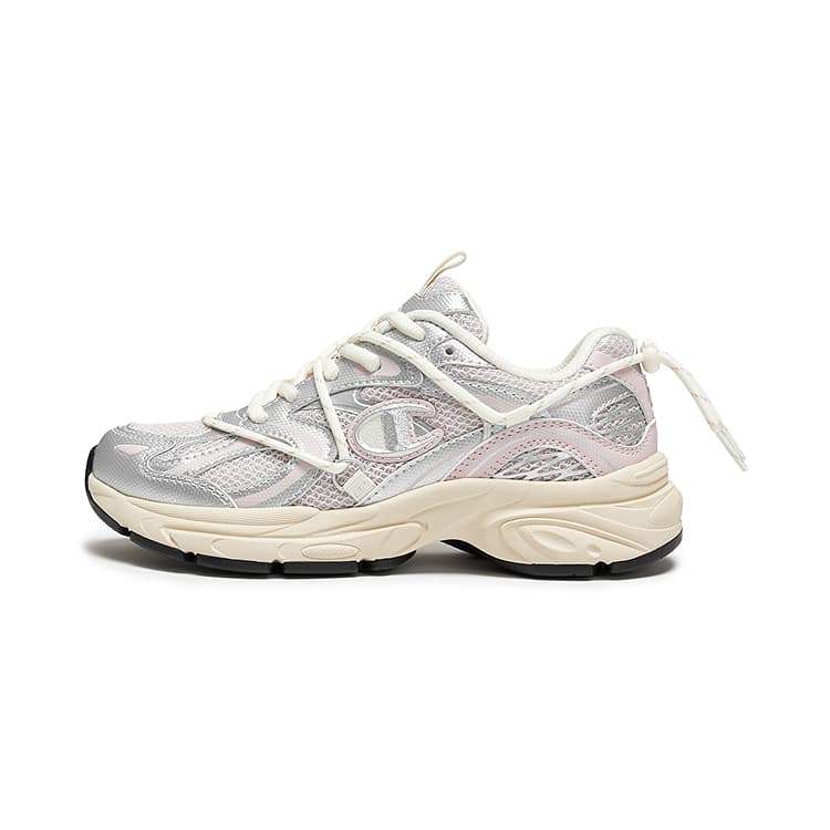 Кроссовки Champion Champ Roaming 1 Low Top Повседневная Обувь Унисекс Серебристо-Белый Розовый Frost - изображение 1