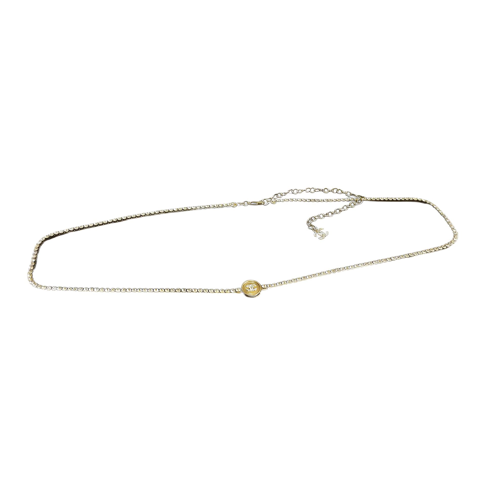 Цепочка на пояс CHANEL Coin Crystal Double C Waist Chain Gold - изображение 1