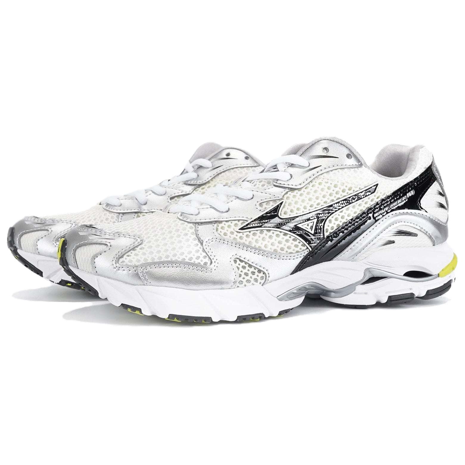 Кроссовки для бега Кроссовки для бега Mizuno Wave Rider 10 Унисекс Серебристо-белые - изображение 3