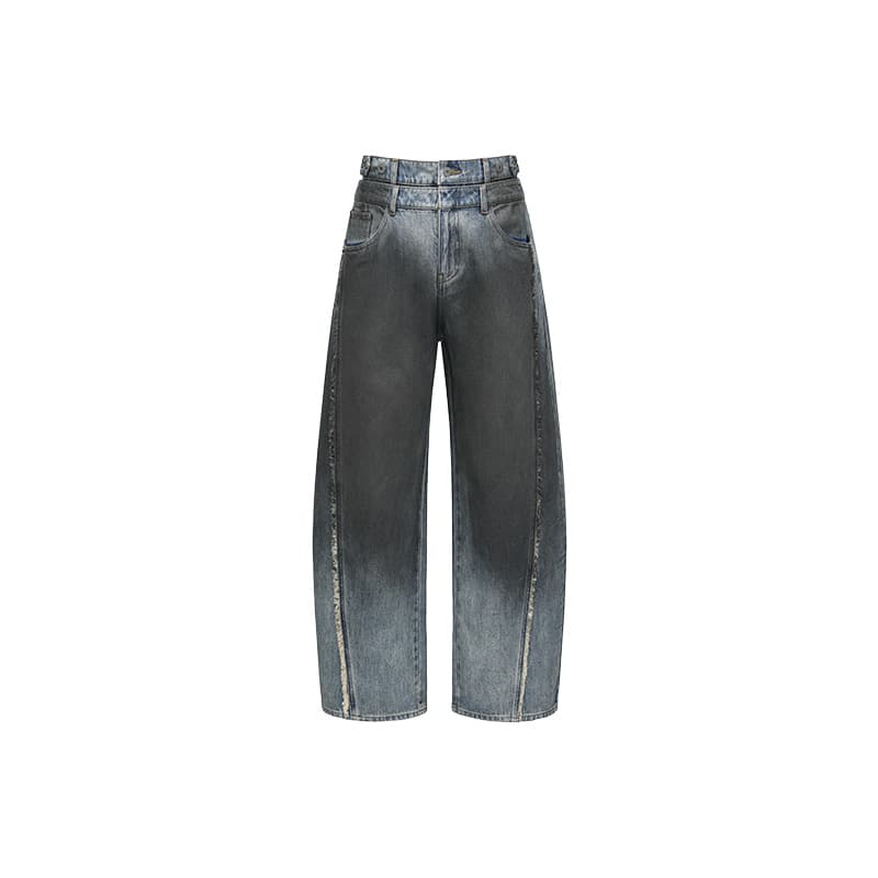Штаны FENG CHEN WANG Blue Black Unisex Jeans FENG CHEN WANG Синий Черный Унисекс Джинсы - изображение 1