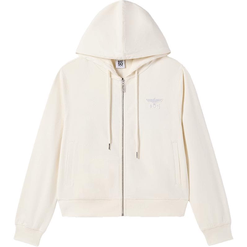 Худи Boy London Женская толстовка с капюшоном на молнии с вышитым логотипом - изображение 1