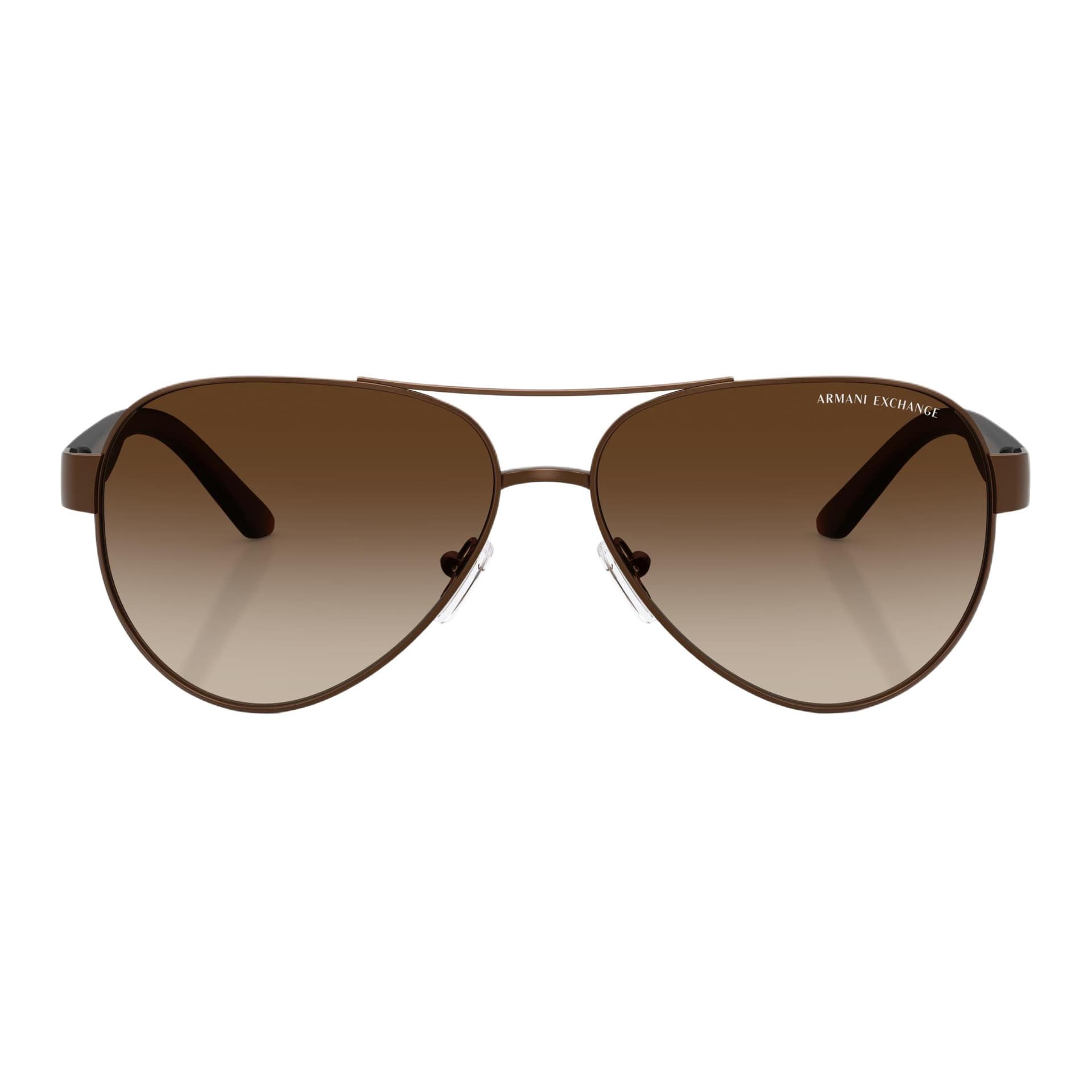 Солнцезащитные очки ARMANI EXCHANGEAE Металлические Aviator Солнцезащитные очки Мужские Коричневые - изображение 2