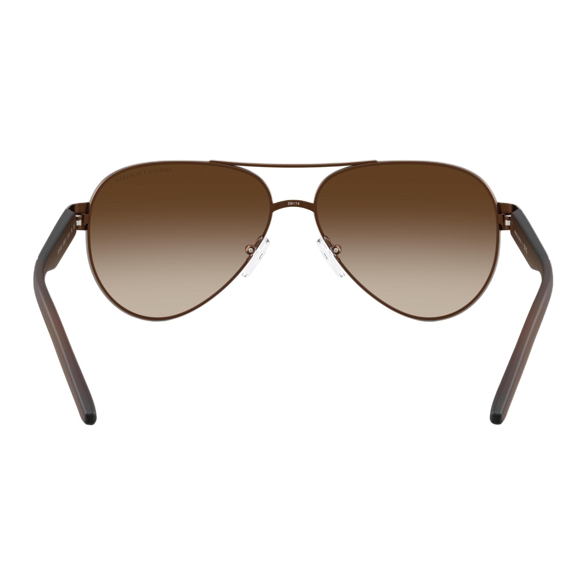 Солнцезащитные очки ARMANI EXCHANGEAE Металлические Aviator Солнцезащитные очки Мужские Коричневые - изображение 3