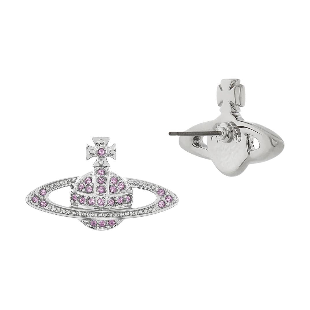 Серьги Серьги-гвоздики Vivienne Westwood Женские Серебряные Лавандовые - изображение 2