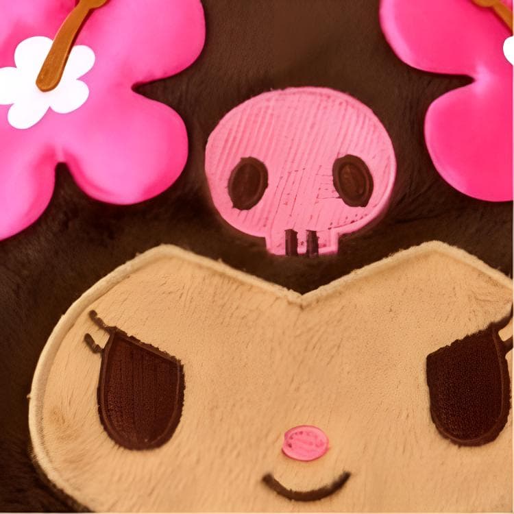 Sanrio Kuromi Застежка-молния с подвесной цепочкой Дорожные органайзеры Детский Коричневый - изображение 4