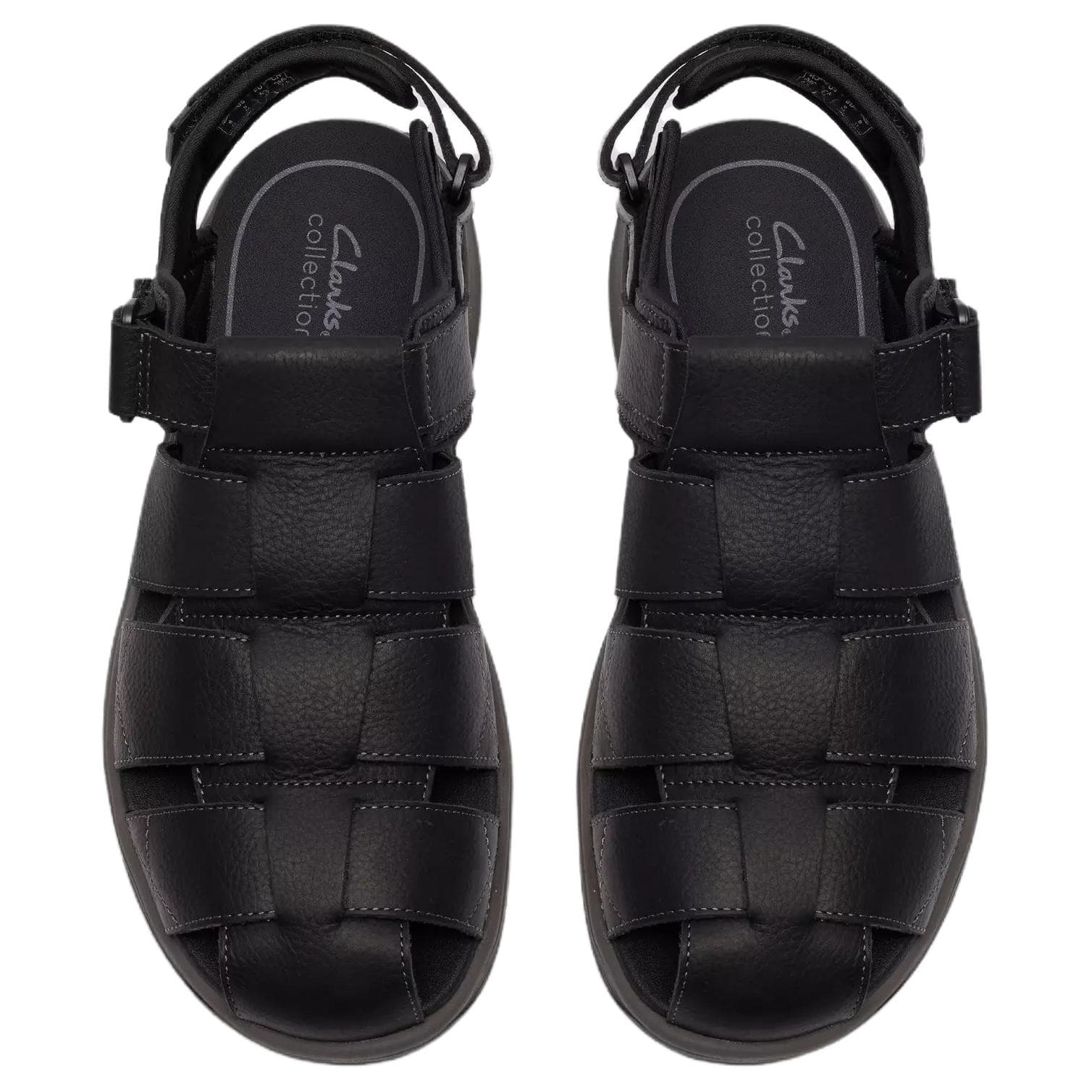 Сандалии с ремешком Clarks Guideview COVE Мужские пляжные сандалии из кожи черные - изображение 4