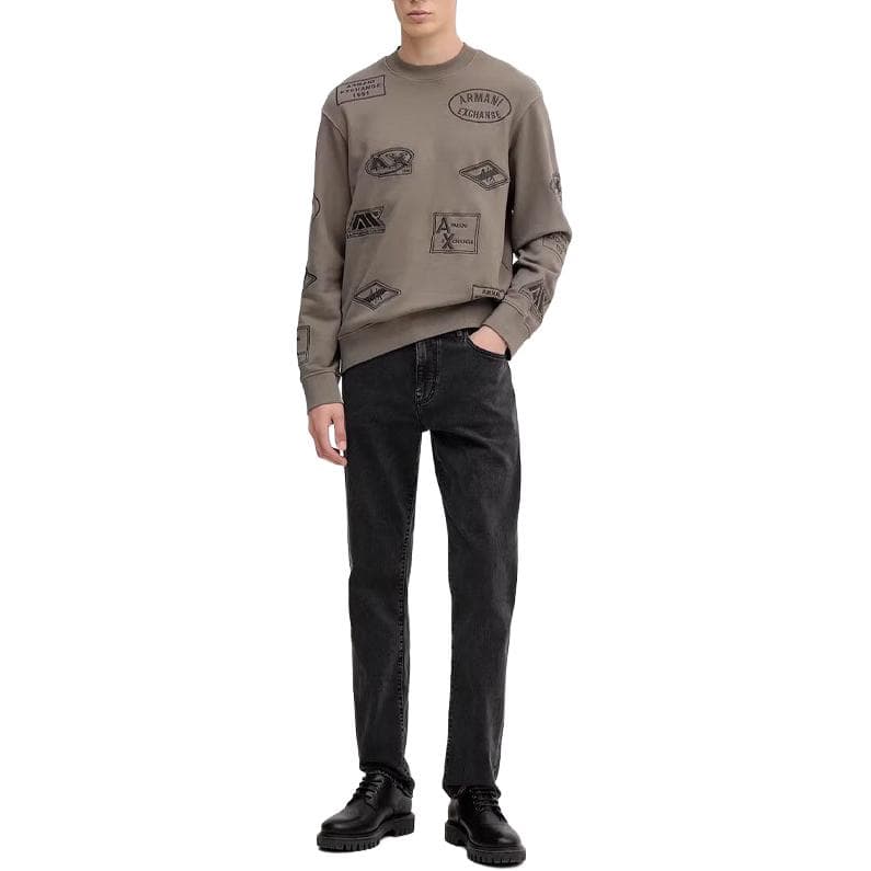 Штаны ARMANI EXCHANGE Темно-серый Мужской Джинсы - изображение 1