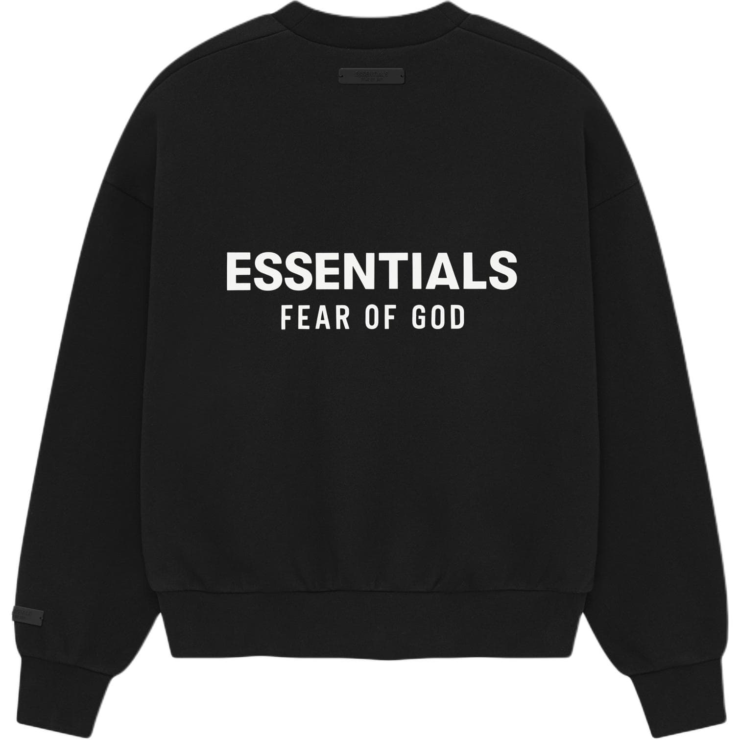 Кофта Fear Of God Essentials SS26 Classic Fit Флис Crewneck Винтажный черный Свитшот Унисекс - изображение 2