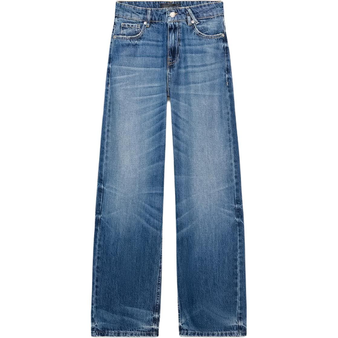 Джинсы ZARA Medium Blue Women's Jeans ZARA Средне-синие женские джинсы - изображение 1