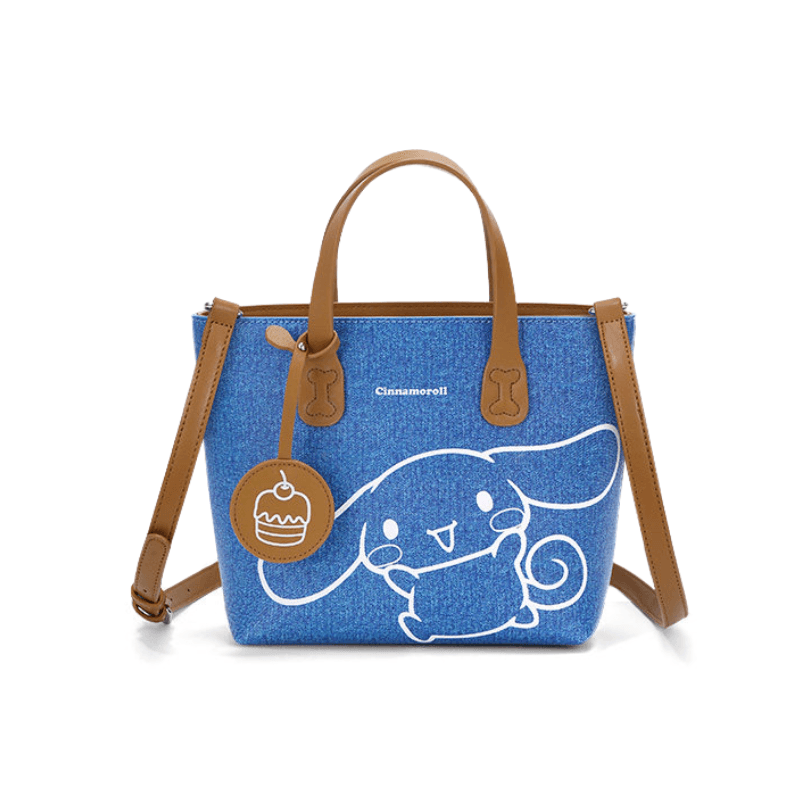 Сумка Sanrio Denim PU (полиуретан) Одно плечо Сумка Стандартная Женская Синяя - изображение 1