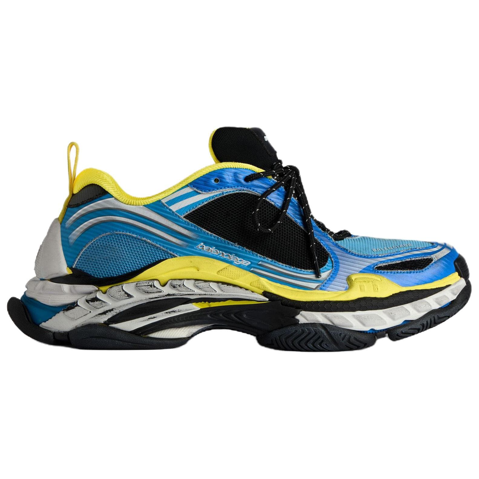 Кроссовки Balenciaga Triple S.2 .2 Low Топ Массивные кроссовки Мужской Синий Белый Желтый - изображение 2