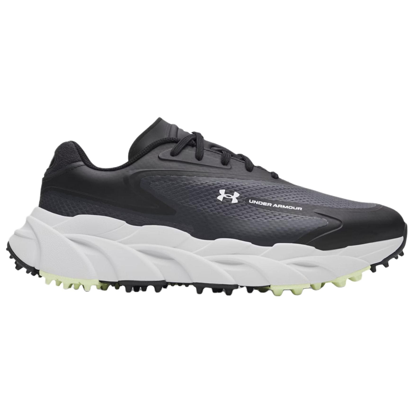 Кроссовки для гольфа Under Armour HALO Водонепроницаемый и Дышащий Гольф Обувь Мужская Черная - изображение 2