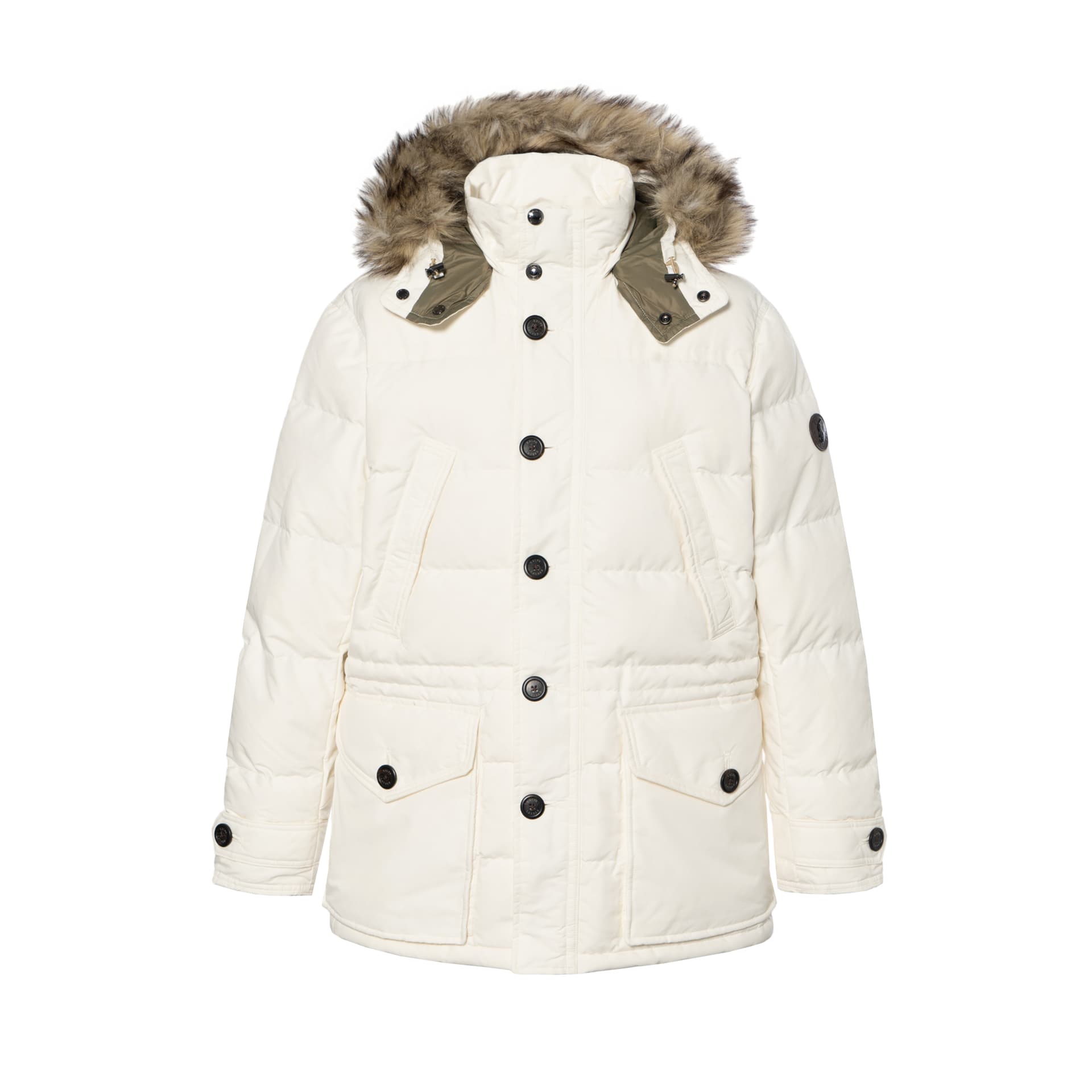 Зимняя куртка Polo Ralph Lauren FW25 Пуховик Мужской Кремовая Текстура - изображение 1