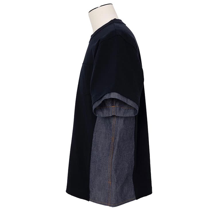 Футболка Sacai Морской Синий Унисекс T-Рубашки - изображение 3