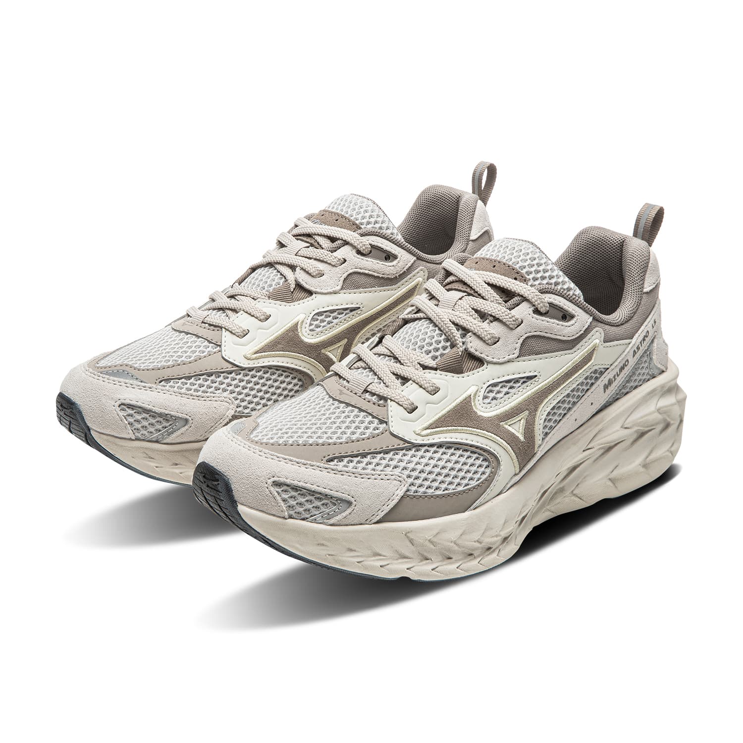 Кроссовки для бега Mizuno ASTRO LS Low Топ Беговые кроссовки Унисекс Льняная ткань Золото - изображение 3