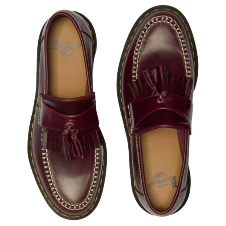 Лоферы Dr.Martens Adrian Кожа Лоферы Унисекс Вишнево-красный - изображение 4