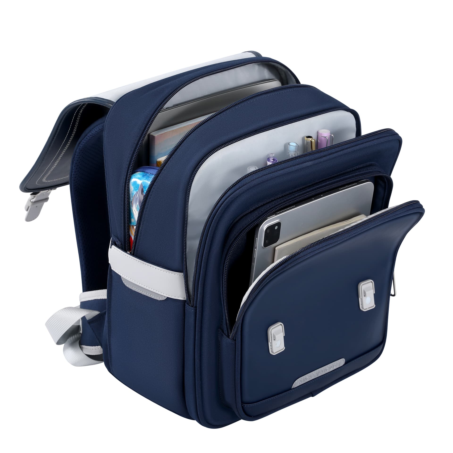 DISNEY MICKEY MOUSE Оксфорд Пэчворк ПУ (полиуретан) Рюкзак Детский Темно-синий - изображение 4