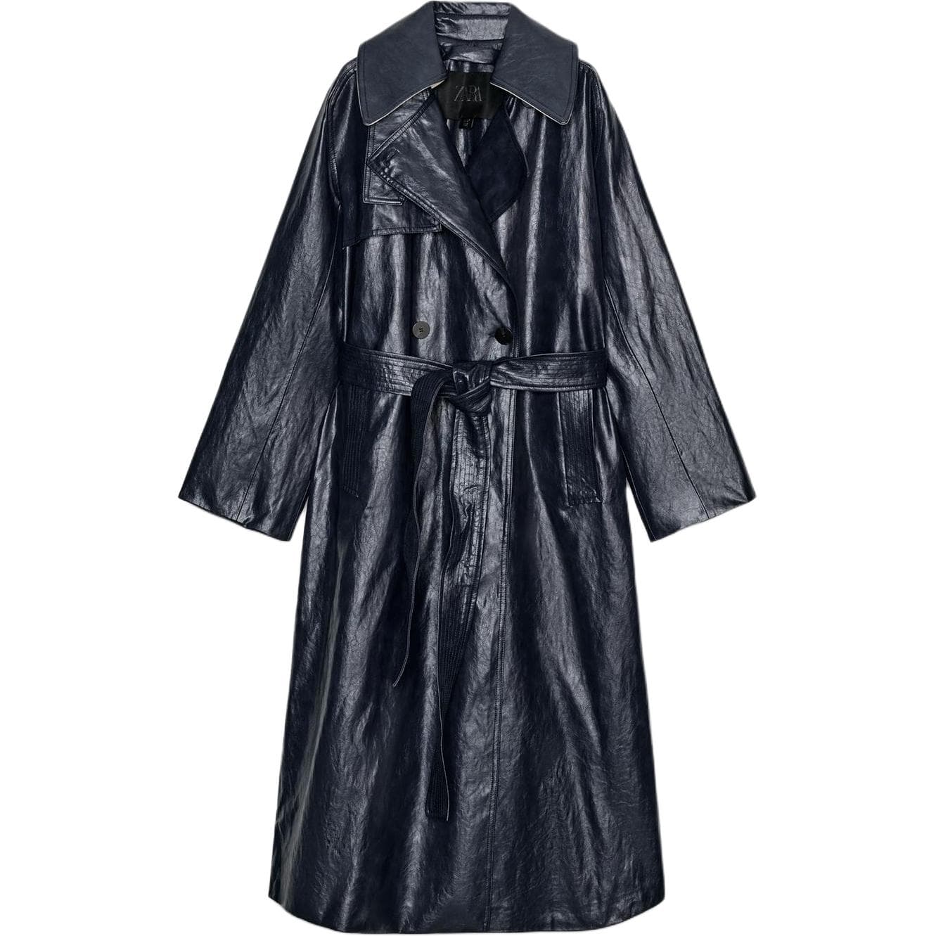 ZARA ZW Морской синий Женская тренч - изображение 1
