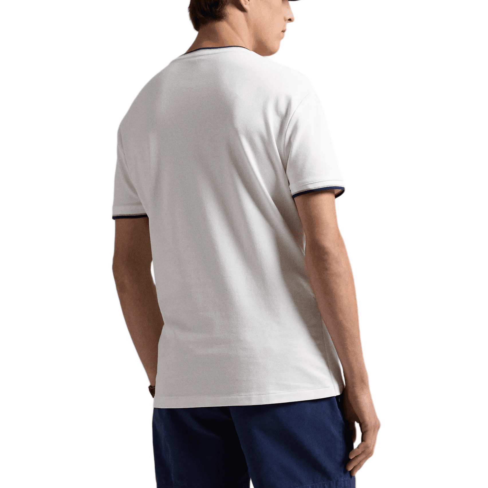 Футболка Polo Ralph Lauren T-Рубашка Классическая Версия Мужская Белая - изображение 4