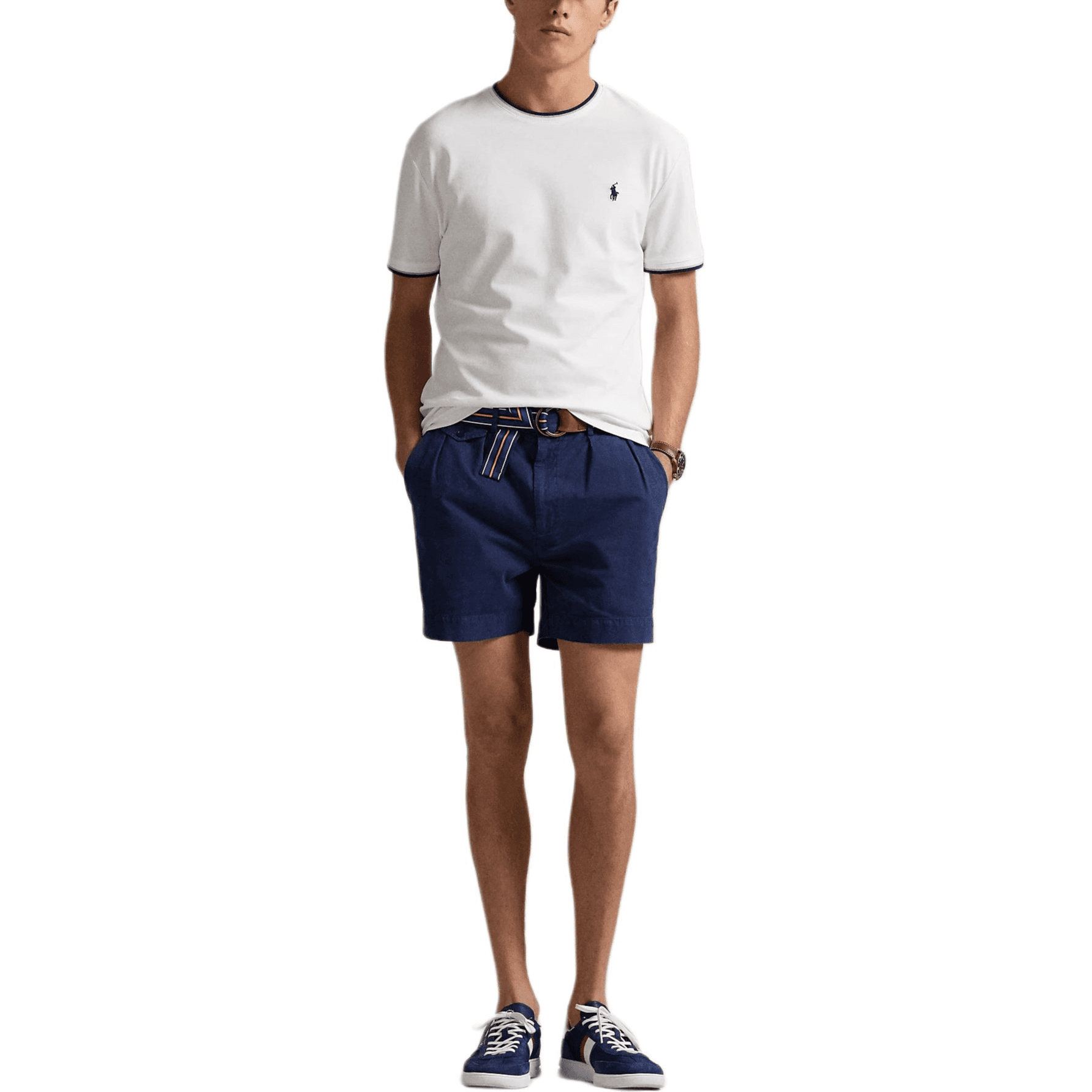 Футболка Polo Ralph Lauren T-Рубашка Классическая Версия Мужская Белая - изображение 2