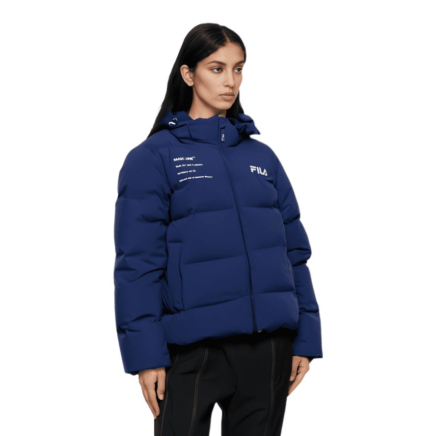 Зимняя куртка FILA ORIGINALE Пуховик Женский Глубокий Кобальтовый Синий - изображение 3