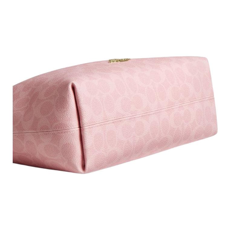 Мини-сумка COACH Laurel Искусственная кожа Хобо Сумка Сумка через плечо Сумка на плечо Большая Женская Вишневый цветок Розовый - изображение 5