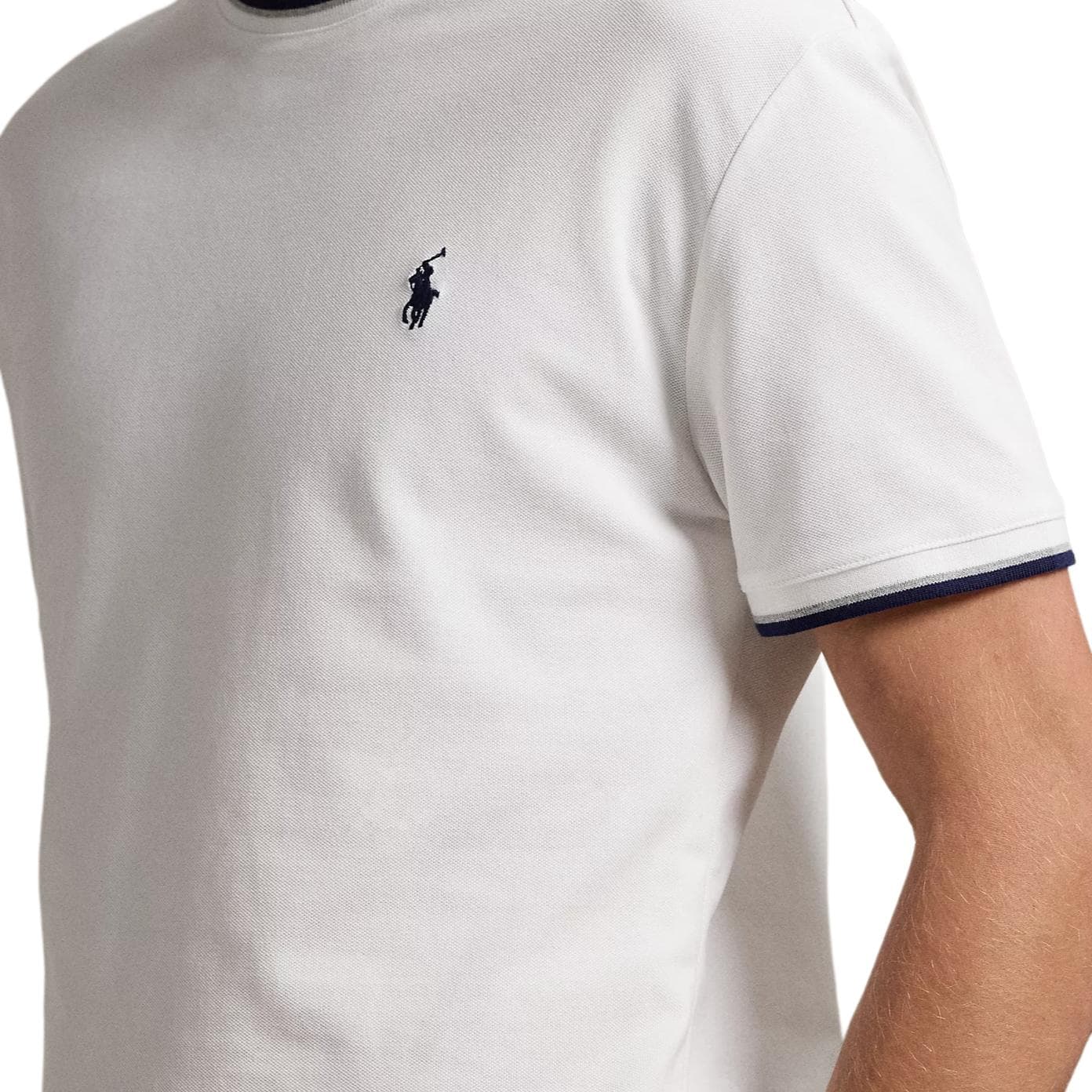 Футболка Polo Ralph Lauren T-Рубашка Классическая Версия Мужская Белая - изображение 5