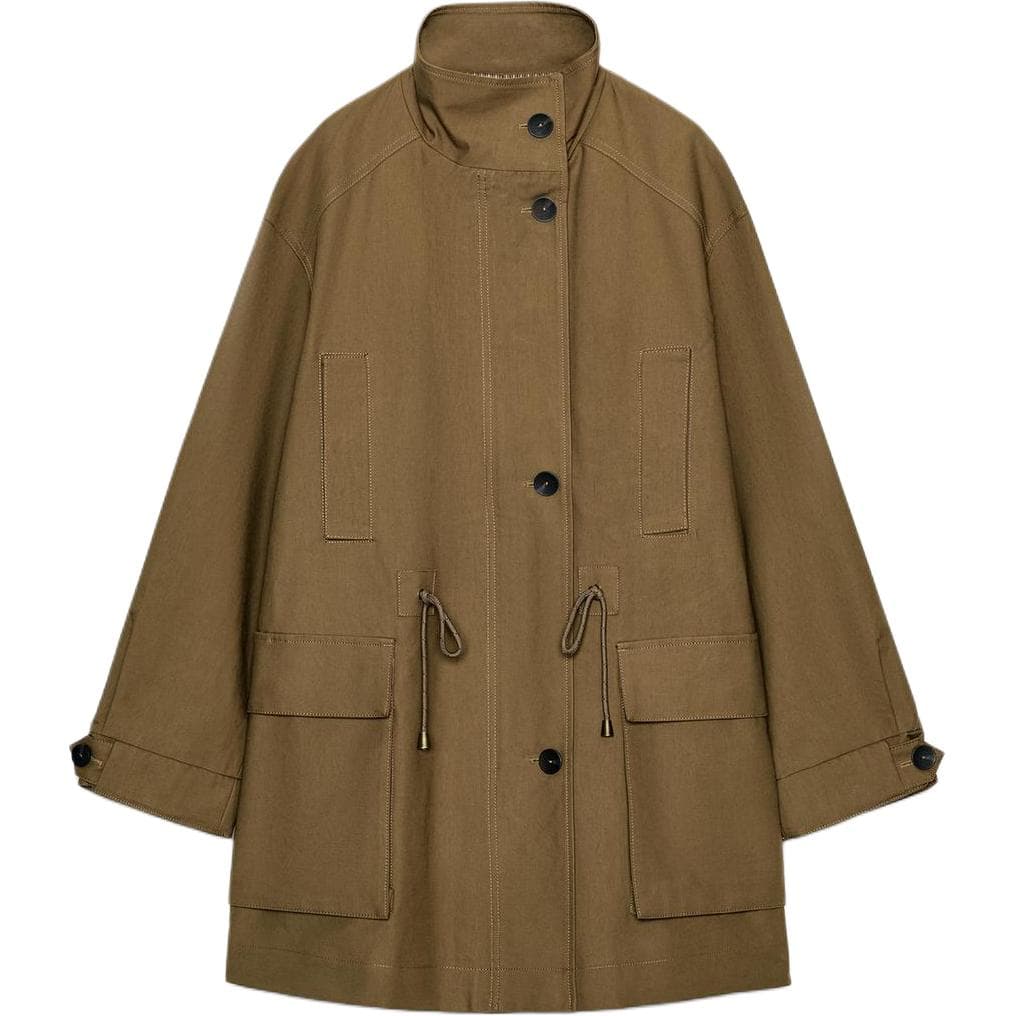 ZARA ZW Хаки Женские Парки - изображение 1