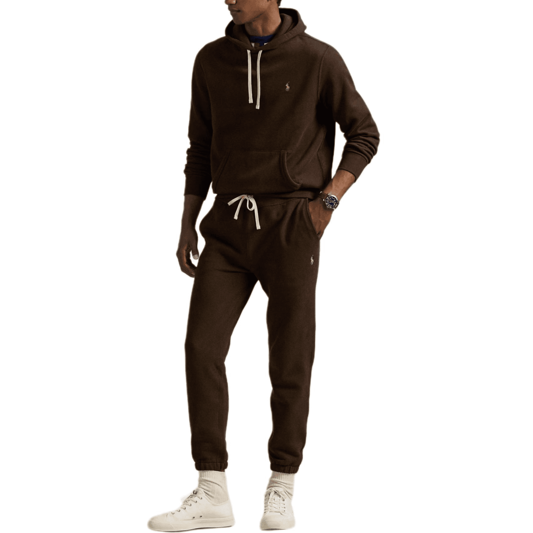 Штаны Вязаные тренировочные брюки Polo Ralph Lauren мужские коричневые - изображение 2