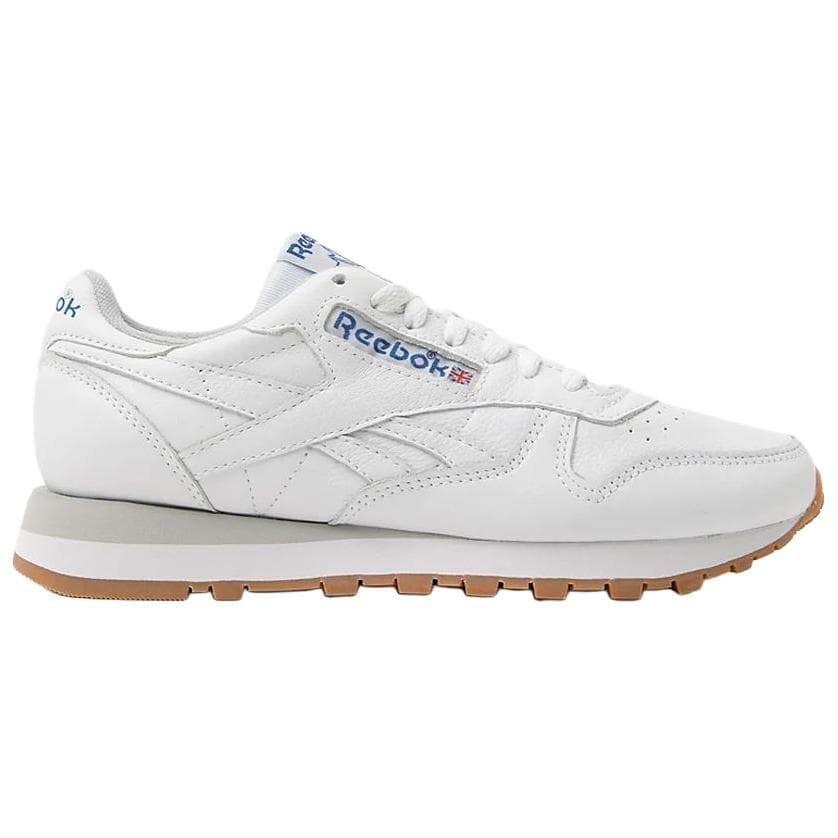 Кроссовки REEBOK Classic Leather Лоу-топы Повседневная обувь Мужская Белый Синий RE-ENTER The Scene Возвращайтесь с шагом - изображение 2